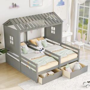 A cozy baby bed with soft bedding and protective side rails,