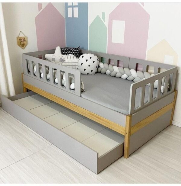 "Sweet dreams start here! Our cozy baby bed provides the perfect haven for your little one to rest and grow.